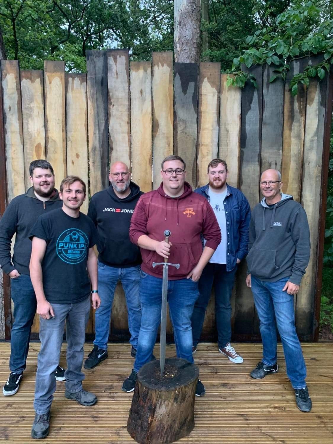 Stag party sword making