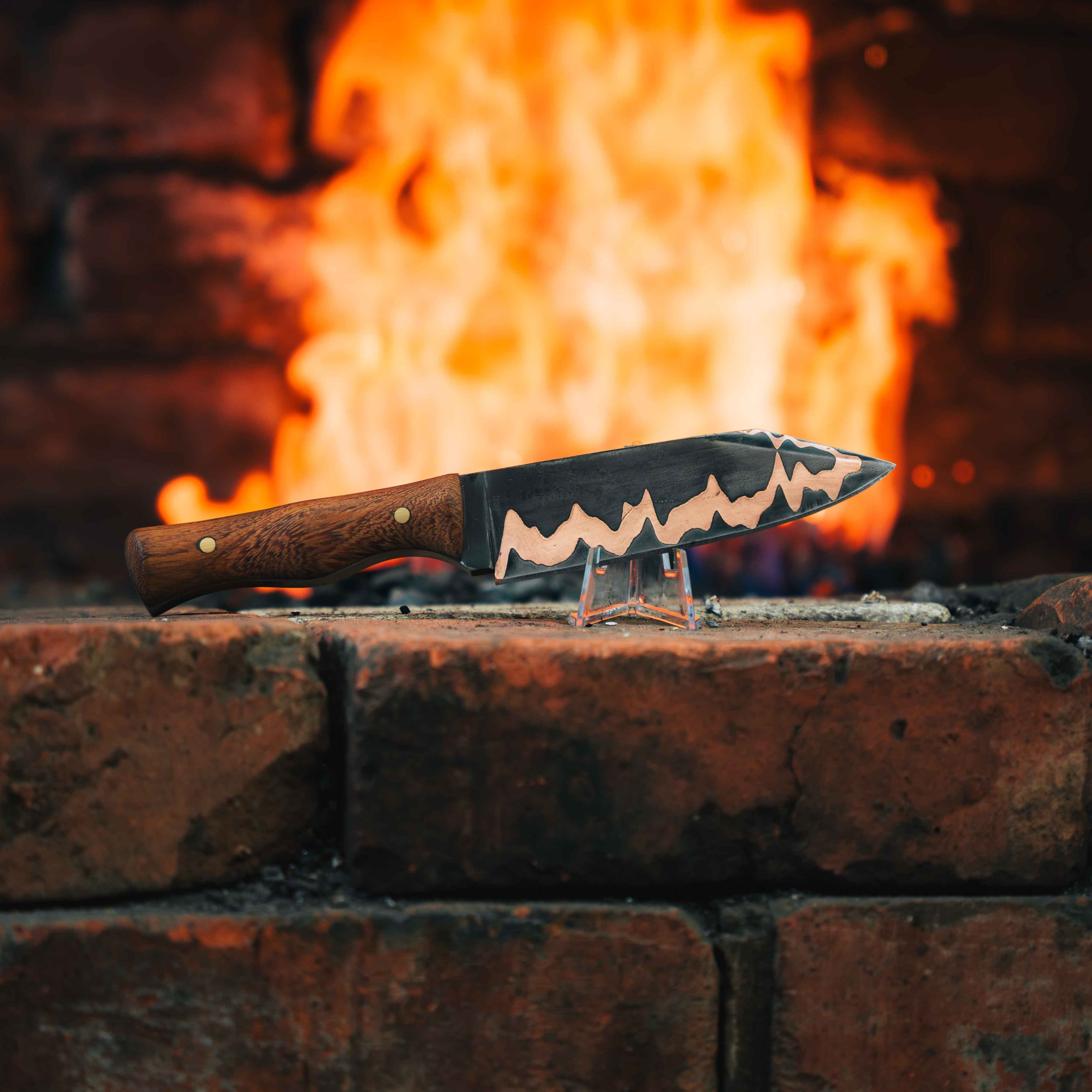 Cu Mai Damascus knife making