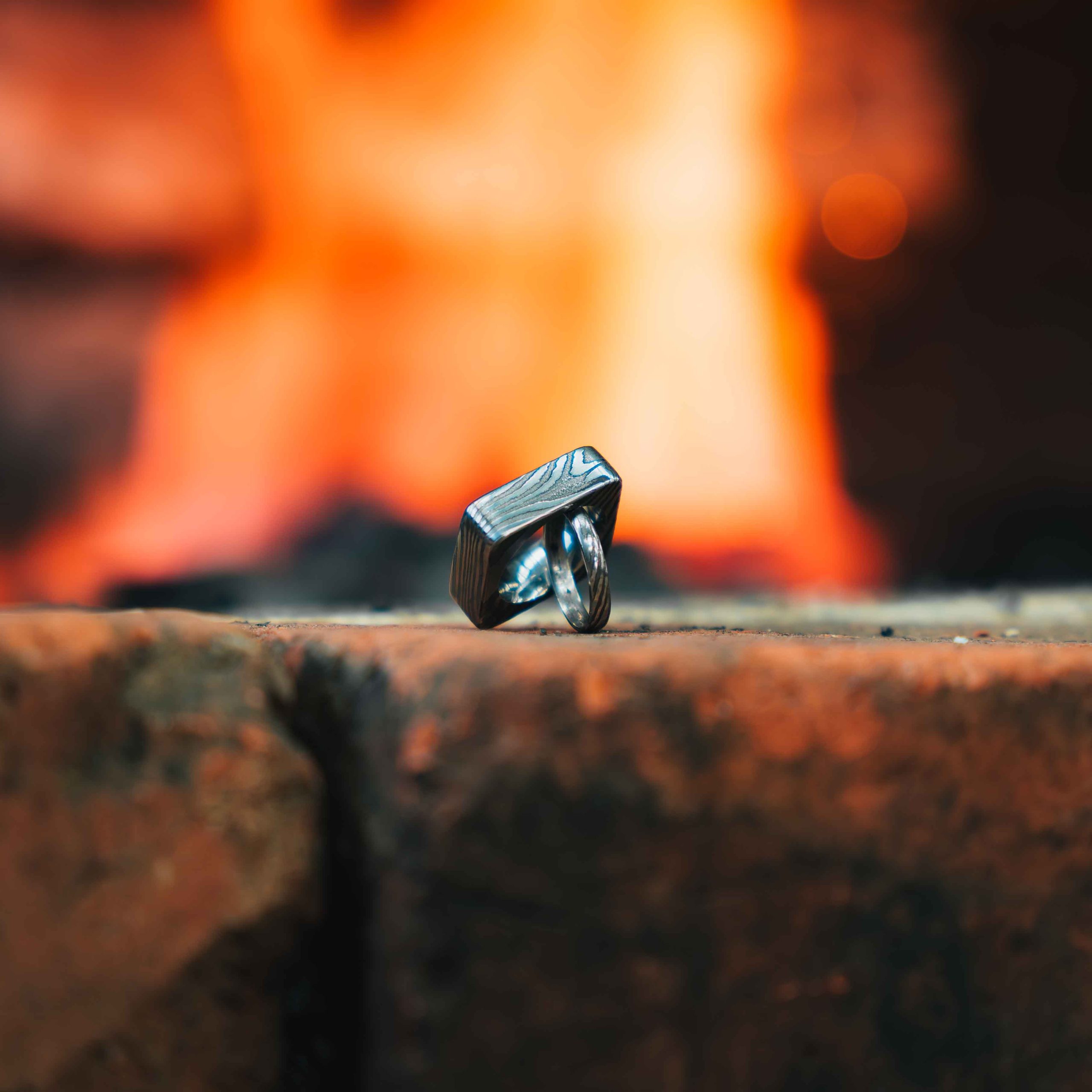 Damascus rings